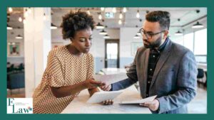 Two people discussing the importance of wills and trusts Las Cruces, NM